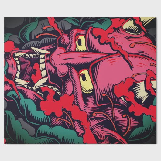 PROJECT HALLOWEEN JAPANS DEVIL Wrapping Paper Cadeaupapier (Vlak)