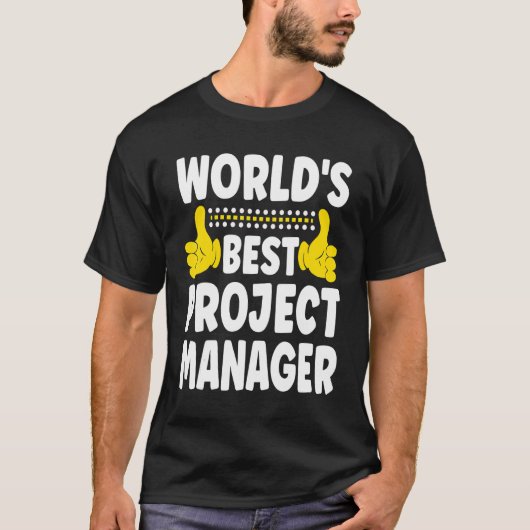 Project M van de beste projectmanager van de werel T-shirt (Voorkant)