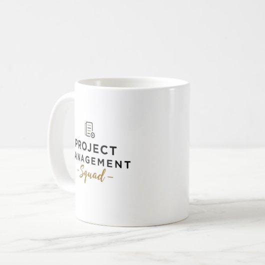 Project Management Squad – Document Icoon Koffiemok (Voorkant links)