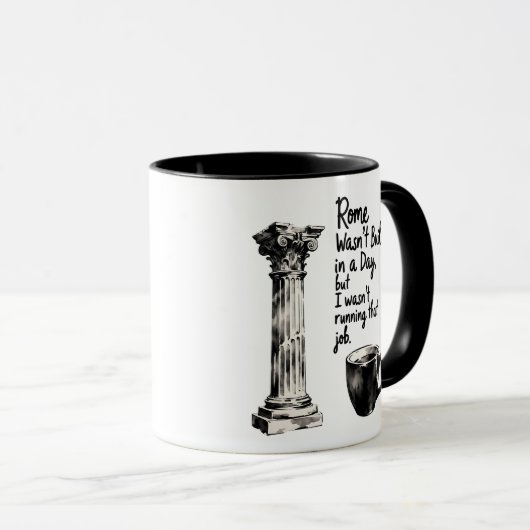 Project Manager Mug, Rome Wasn't Built in A Day Mok (Voorkant rechts)