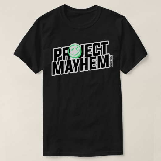 PROJECT MAYHEM - Fight Club Sticker T-shirt (Design voorkant)