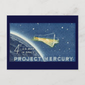 Project Mercury, Amerikaans Man in de ruimte Briefkaart (Voorkant)