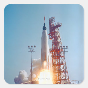 Project Mercury MA-9 Start, Faith 7 Vierkante Sticker