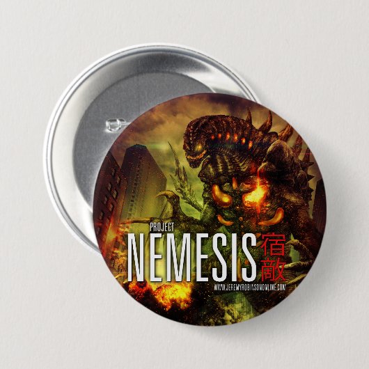 Project Nemesis - de Button! Ronde Button 7,6 Cm (Voorkant /achterkant)