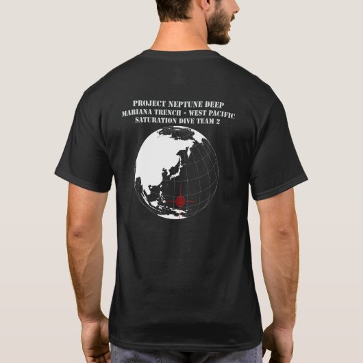 Project Neptune Deep Saturation Dive Team 2 T-shirt (Achterkant)