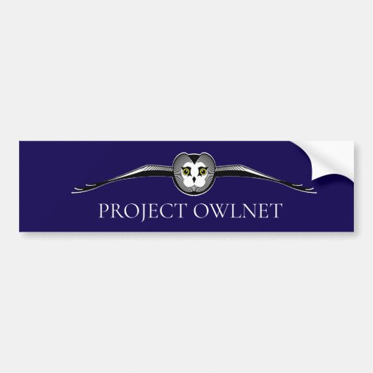 Project Owlnet Bumpersticker (Voorkant)