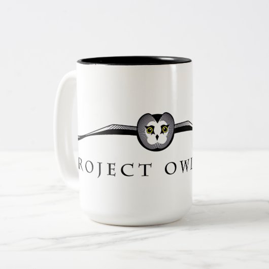 Project Owlnet Keramische Mok (Voorkant links)