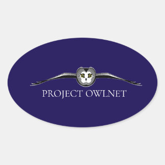 Project Owlnet Ovale Sticker