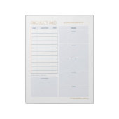 Project Pad Freelancer Notitieblok (Linkerzijde)