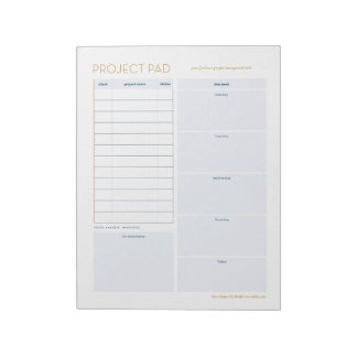 Project Pad Freelancer Notitieblok