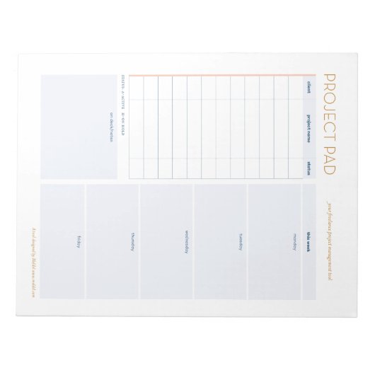 Project Pad Freelancer Notitieblok (Voorkant)