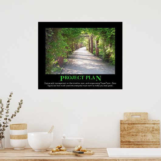 Project Plan - maak het enkel gelijke PowerPoint Poster (Keuken)