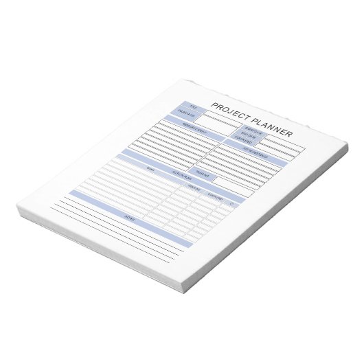 Project Planner-Notitieblok Notitieblok (Linkerzijde)