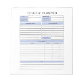 Project Planner-Notitieblok Notitieblok (Voorkant)