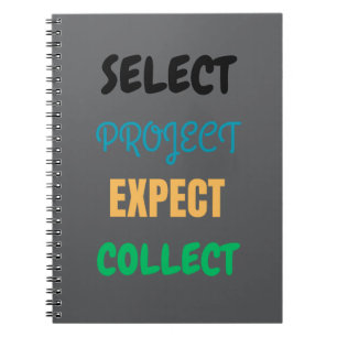 Project selecteren Verwacht Verzamel Spiraal Notit Notitieboek
