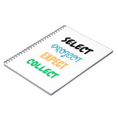 Project selecteren Verwacht Verzamel Spiraal Notit Notitieboek (Linkerzijde)