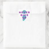 Project Semicolon geeft geen einde aan zelfmoord Vierkante Sticker (Tas)