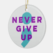 Project Semicolon geeft geen einde aan zelfmoordpr Keramisch Ornament (Links)