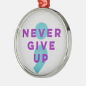 Project Semicolon geeft geen einde aan zelfmoordpr Metalen Ornament (Links)