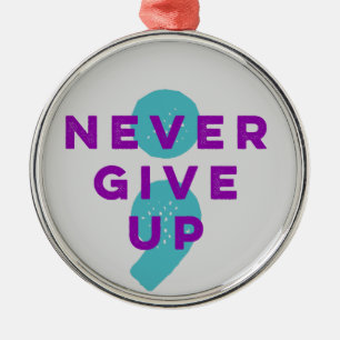 Project Semicolon geeft geen einde aan zelfmoordpr Metalen Ornament