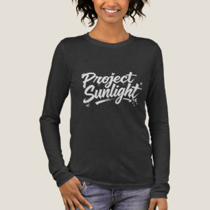 Project Sunlight Motiverende Borstel Schrift Lange Tri-Blend Shirt
