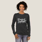 Project Sunlight Motiverende Borstel Schrift Lange Tri-Blend Shirt (Voorkant)