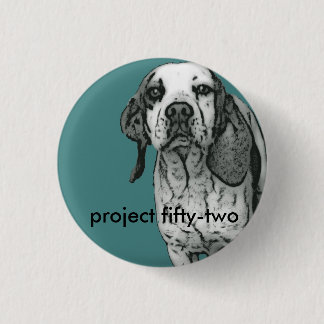 project tweeënvijftig ronde button 3,2 cm