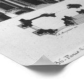 Project voor de kerk van Saint-Sulpice Poster (Hoek)