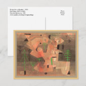 Project voor een Tuin door Paul Klee Briefkaart (Voorkant / Achterkant)