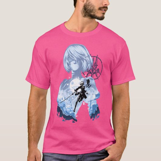 Project Yorha No. 2 B - Nier Automata T-shirt (Voorkant)