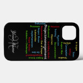 Projectbeheervoorwaarden voor projectmanagers Case-Mate iPhone case (Achterkant (horizontaal))