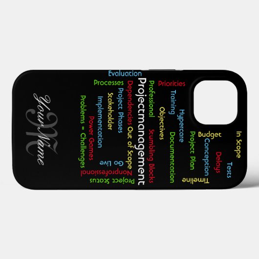 Projectbeheervoorwaarden voor projectmanagers Case-Mate iPhone case (Achterkant (horizontaal))