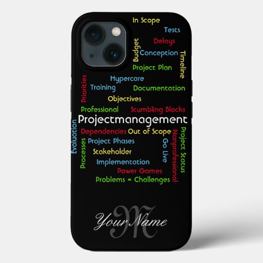 Projectbeheervoorwaarden voor projectmanagers Case-Mate iPhone case (Achterkant)