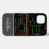 Projectbeheervoorwaarden voor projectmanagers Case-Mate iPhone case (Achterkant (horizontaal))