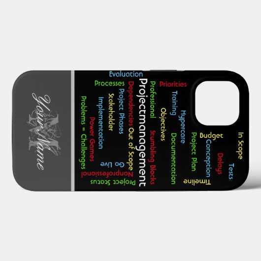 Projectbeheervoorwaarden voor projectmanagers Case-Mate iPhone case (Achterkant (horizontaal))