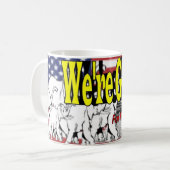 Projectbeker met 4 bekken koffiemok (Voorkant links)