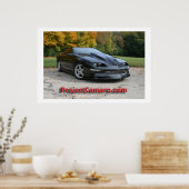 ProjectCamaro.com's zwarte Camaro Poster (Keuken)
