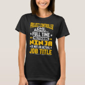 Projectcontrollerfunctie Titel Project Manager Dir T-shirt (Voorkant)