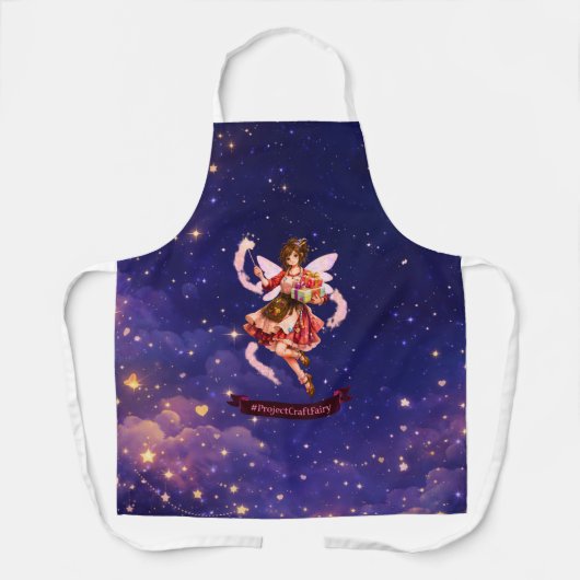 #ProjectCraftFairy Nachtmodus All-Over Print Schor Schort (Voorkant)