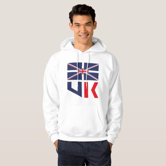 PROJECTED FLAG UK / ENGLAND BY MASANSER HOODIE (Voorkant volledig)
