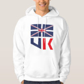 PROJECTED FLAG UK / ENGLAND BY MASANSER HOODIE (Voorkant)