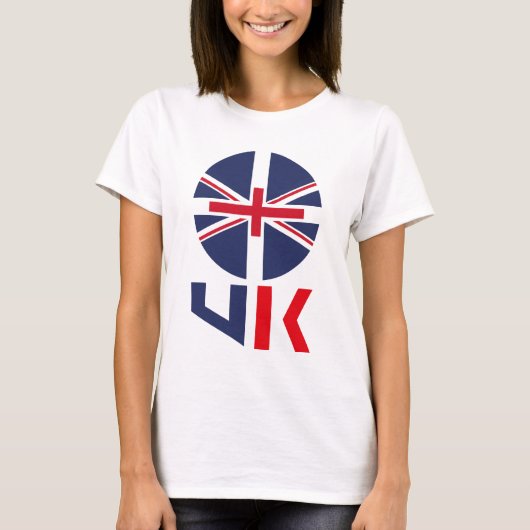 PROJECTED FLAG UK / ENGLAND BY MASANSER T-SHIRT (Voorkant)