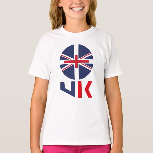 PROJECTED FLAG UK / ENGLAND BY MASANSER T-SHIRT (Voorkant)