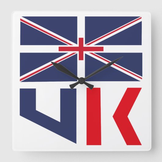 PROJECTED FLAG UK / ENGLAND BY MASANSER VIERKANTE KLOK (Voorkant)