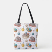 Projecten met katteontwerp tote bag (Achterkant)