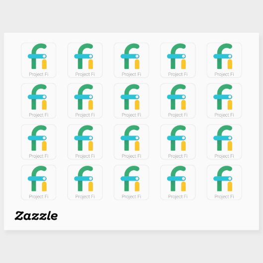 ProjectFi-Stickers/Decalen Vierkante Sticker (Vel)