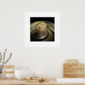 Projectie van licht door Loxodrome Poster (Keuken)