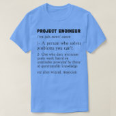 Projectingenieur Definitionograppig projectbeheer T-shirt (Design voorkant)