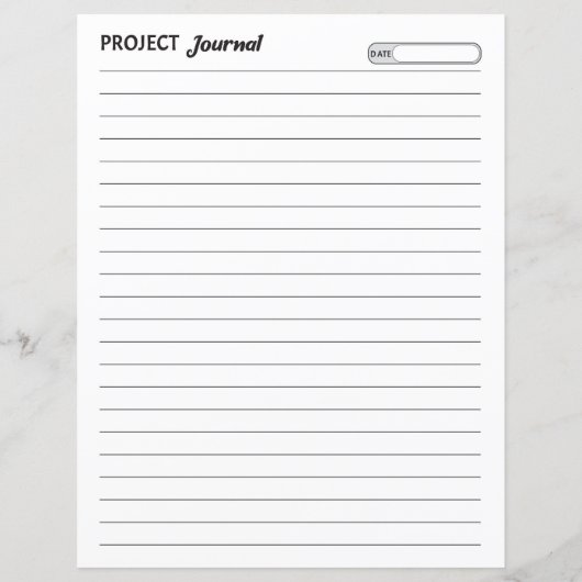 Projectjournaal (Achterkant)