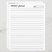 Projectjournaal (Voorkant / Achterkant)